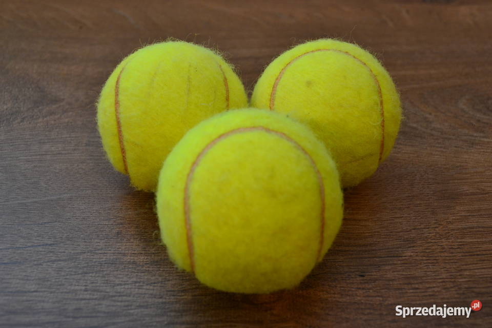 3 sztuki piłek tenisowych używanych do zabawy Rzeszów