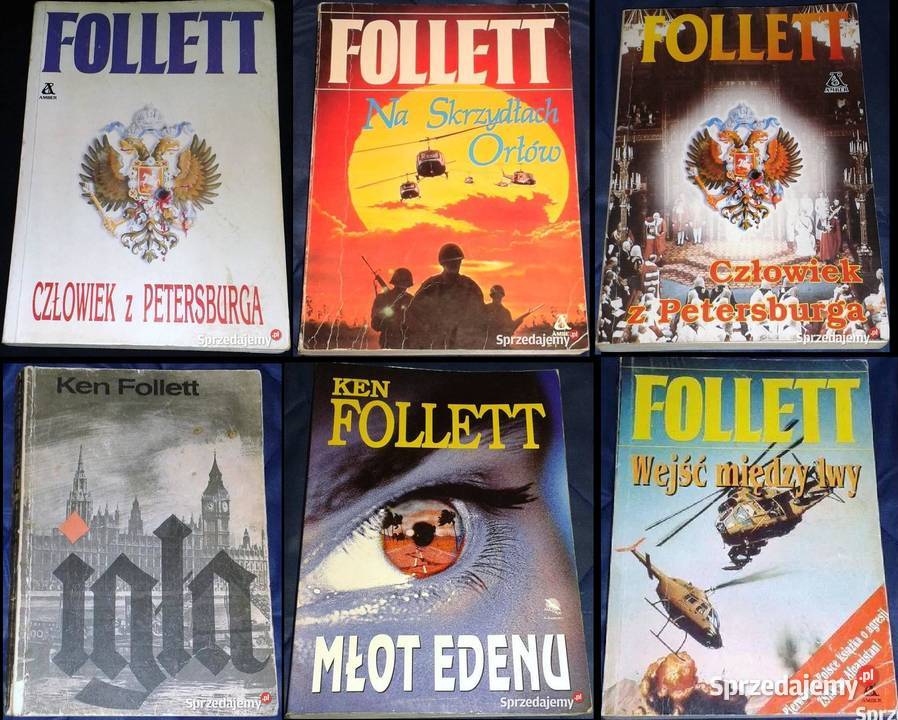 Ken Follett 7 książek Chełm sprzedam
