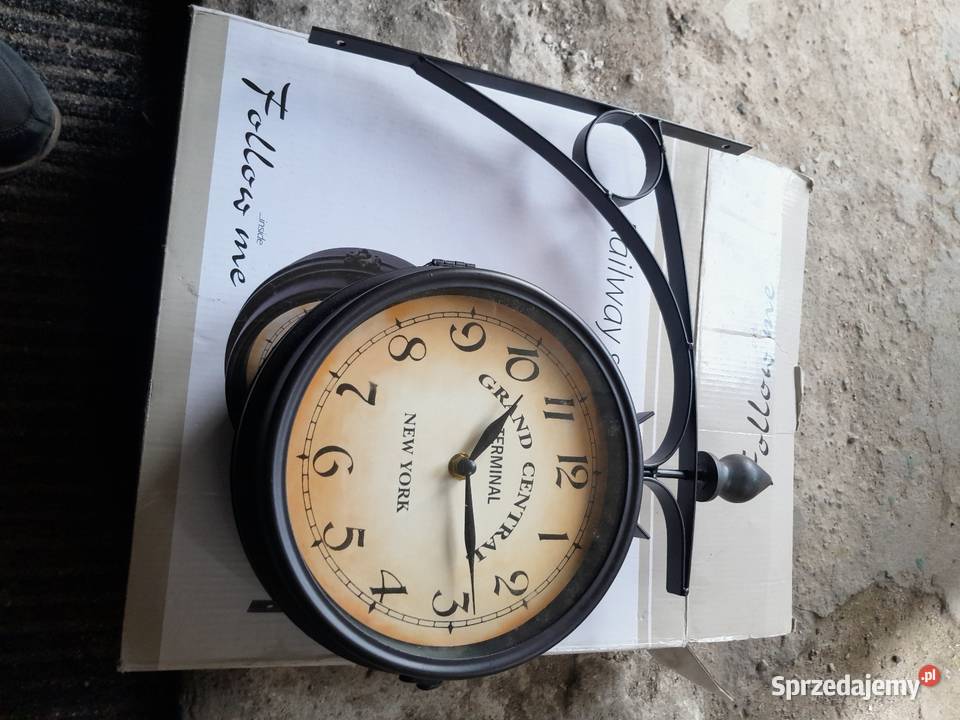 Zegar wiszący dwustronny Gdańsk