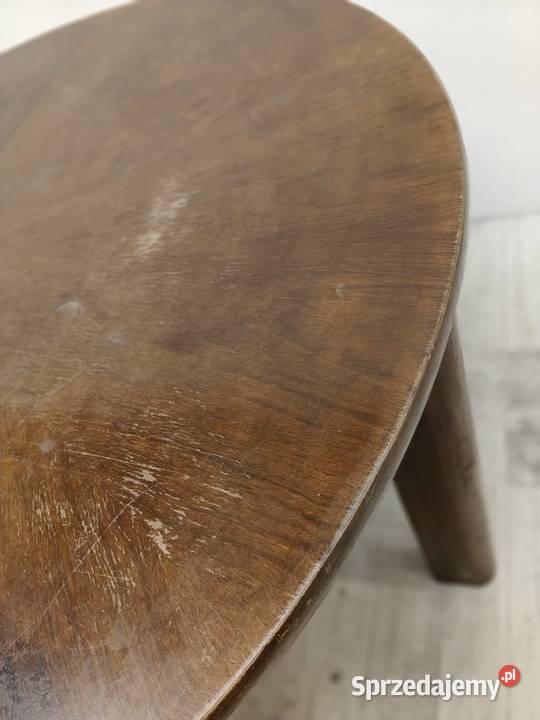 stół art Deco stary drewniany okrągły rozkładany łódzkie Radomsko
