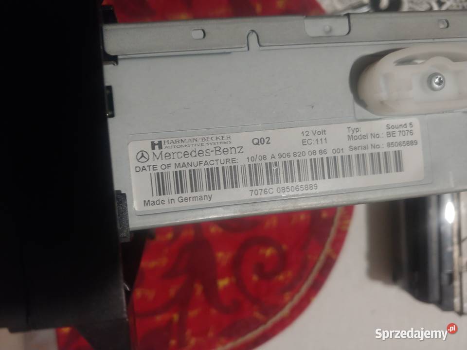 Radio CD Mercedes Sprinter 906 Vito Crafter Stoczek Łukowski