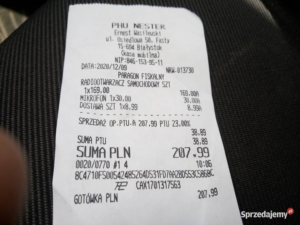 sprzedam radio samochodowe kujawsko-pomorskie Kajetanowo