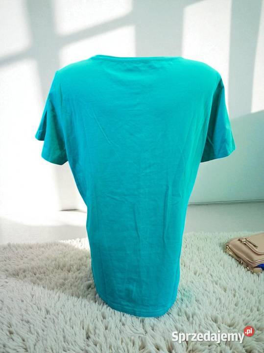 Prosty zielony Tshirt Damski Rozmiar L Bytom