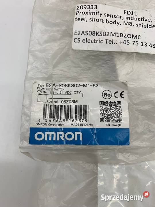 Omron E2AS08KS02M1B2 Inductive Sensor Elektryka Warszawa
