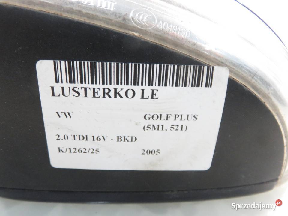 LUSTERKO LEWE VW GOLF PLUS 5M1 521 LA5G