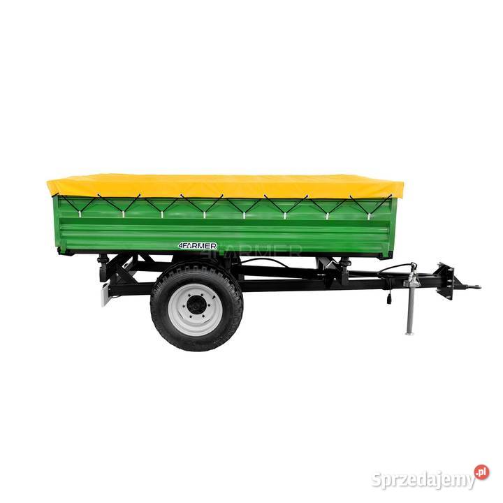 Przyczepa rolnicza jednoosiowa 2T z kiprem