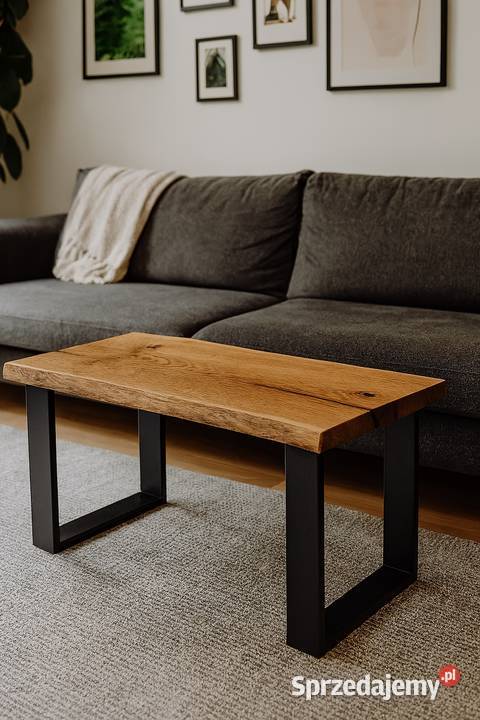 Stolik Kawowy Dębowy LOFT Ława 100 Lite Drewno 100cm Stoliki kawowe i ławy Toruń sprzedam