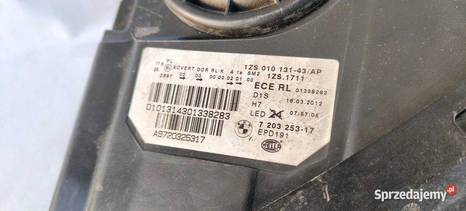 Lampa Przod Xenon Skrętny Led Bmw 5 F10 F11