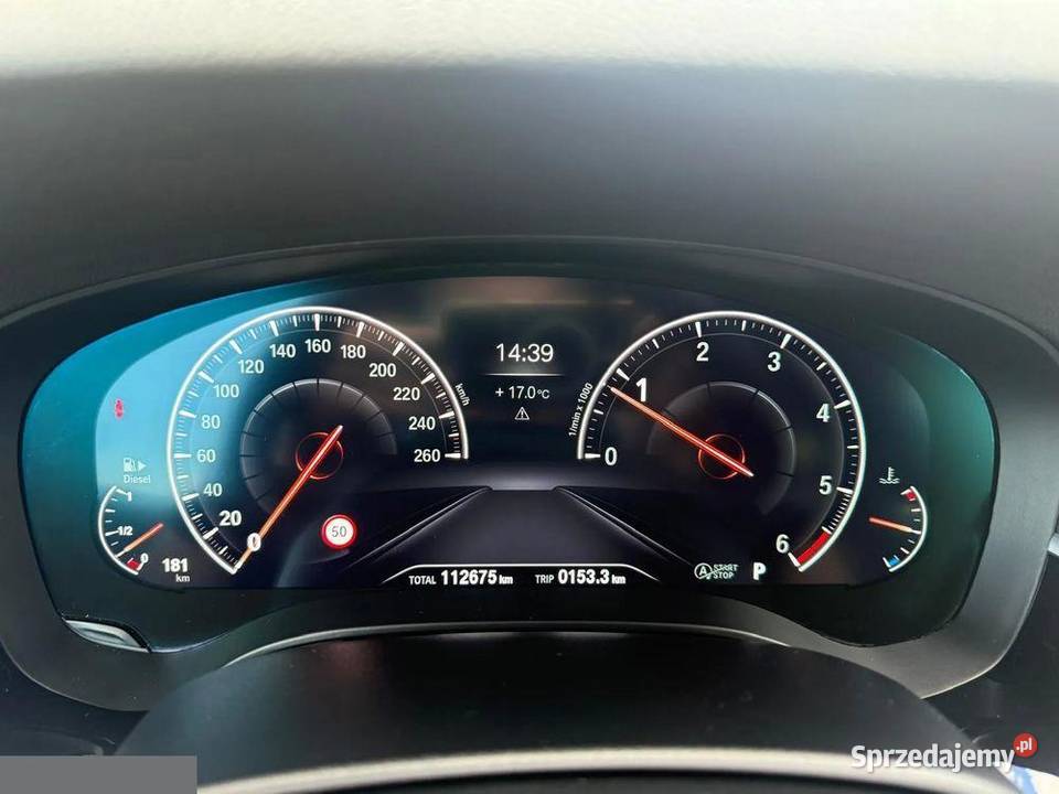 BMW Seria 5 530d 30 Diesel 265 2019r