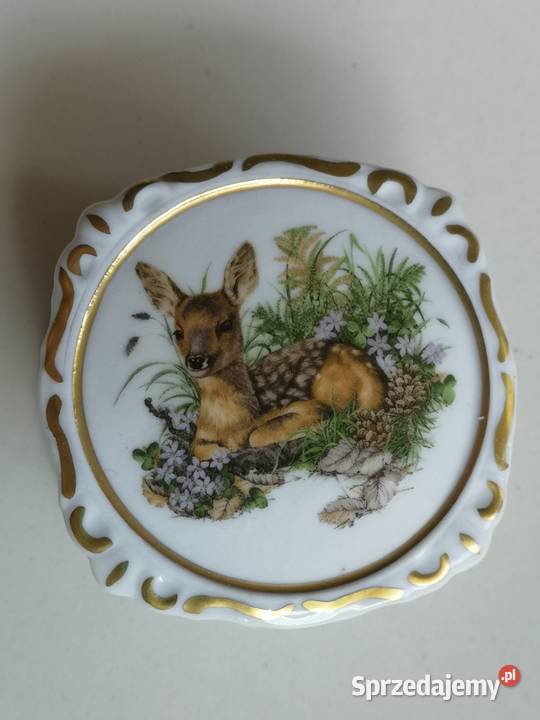 Puzderko z jelonkiem porcelana Bawaria Toruń sprzedam