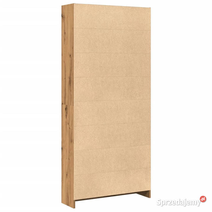 Regał dąb artisian 80x24x176 materiał