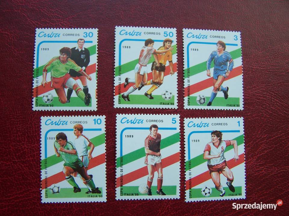 Kuba 1989 MNH Mi 327176 Sport Piłka nożna MŚ Tychy