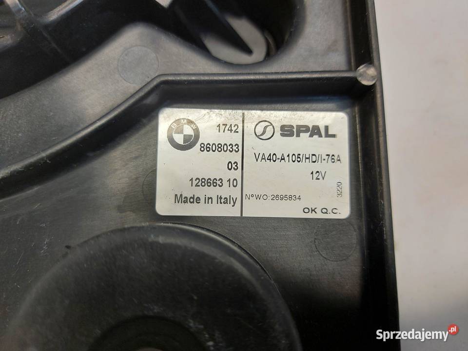 BMW i3 i01 REX Wentylator chłodnicy 8608033JLK01 dolnośląskie sprzedam