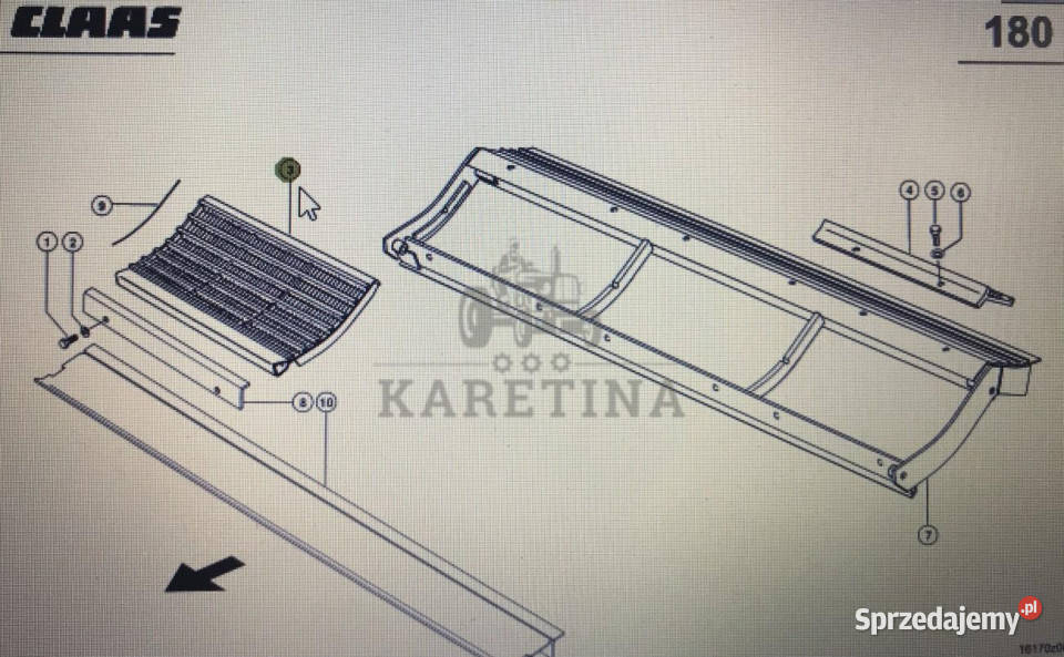 CLAAS Lexion segment klepiskaClaas Lexion 580 wielkopolskie Jastrzębniki sprzedam