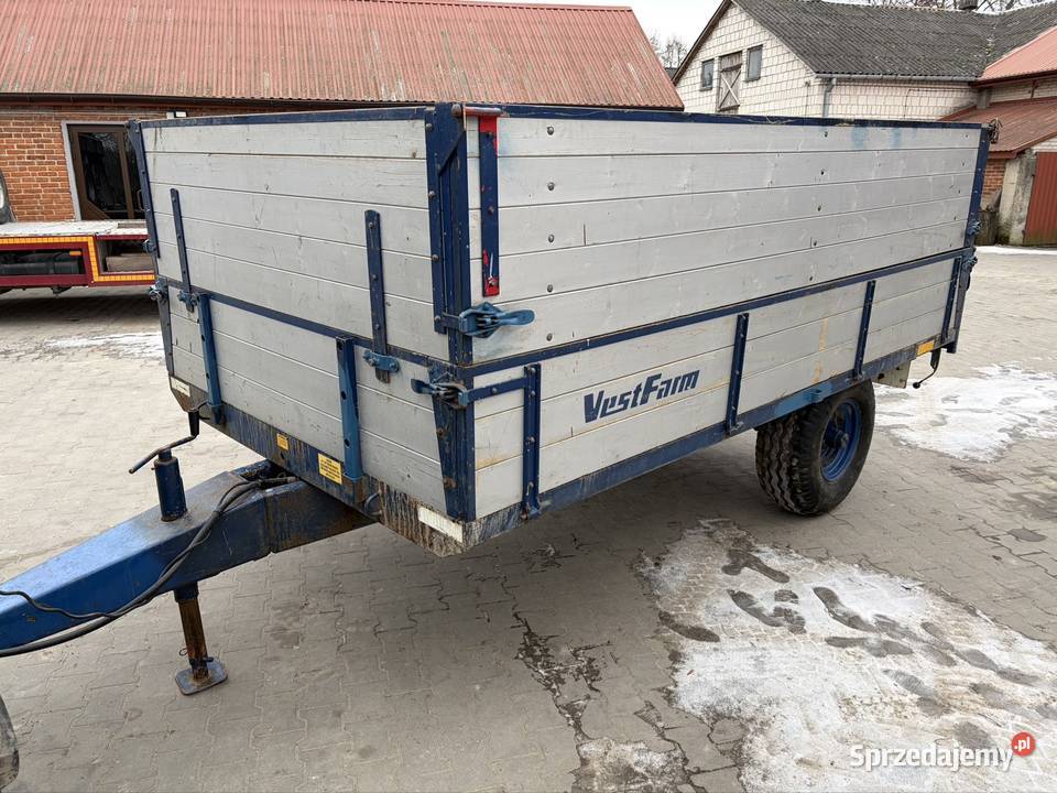 Przyczepa wywrotka Vestas jednoosiowa nieuszkodzony lubelskie Dawidy