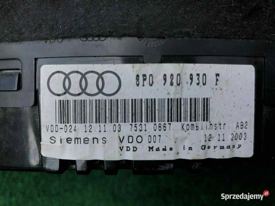Licznik Audi S3 8P 19 TDI Lwówek Śląski