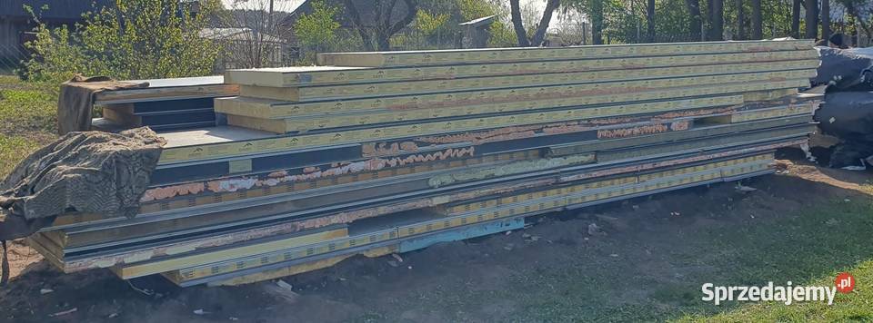 Płyta warstwowa ścienna 100 mm PIR z demontażu sprzedam