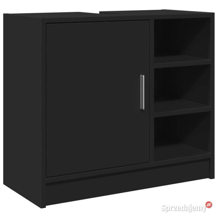 Szafka pod umywalkę czarna 63x29x55 WM848130 Warszawa