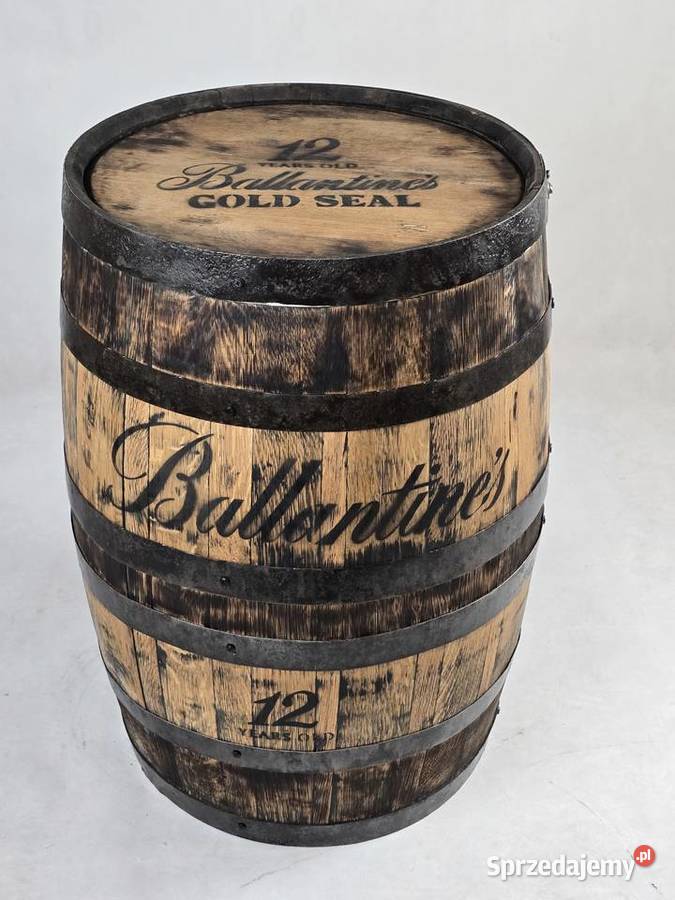 Beczka dębowa biała pomalowana motyw Gdańsk sprzedam