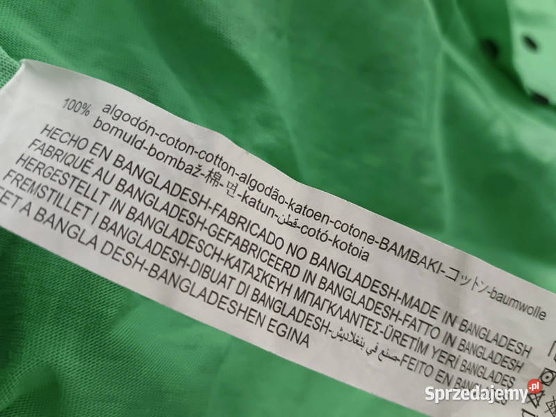 Bluzka na szelki zielona w czarne groszki 10 lat Krosno sprzedam
