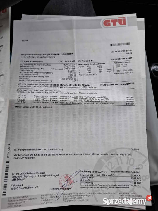 Opel Meriva Nowy Butla Gz Sekwencja I 20022010 wspomaganie kierownicy