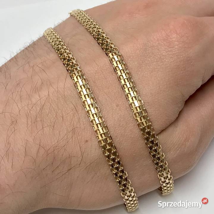 Złoty ŁAŃCUSZEK naszyjnik 14K cudowny BISMARK 51 mazowieckie Warszawa