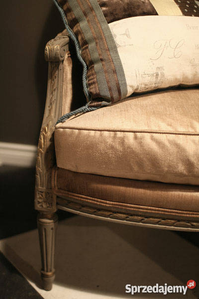 Francuski fotel mega rasowy Ludwik 16 renowacji Łódź sprzedam