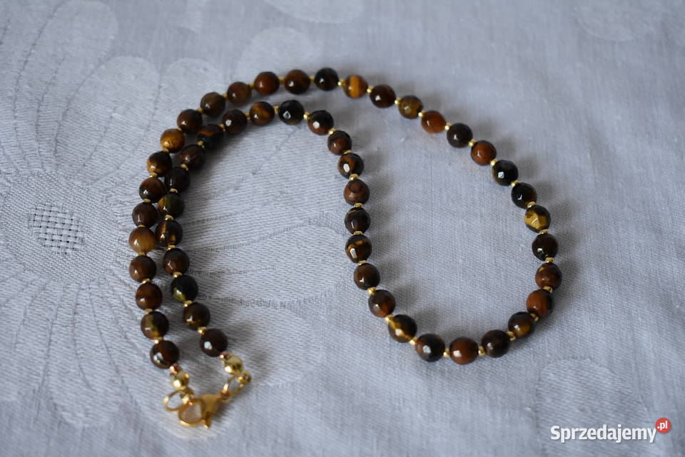 Naszyjnik tygrysie oko Warszawa sprzedam