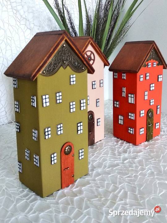 Kolorowe domki mała uliczka z charakterem