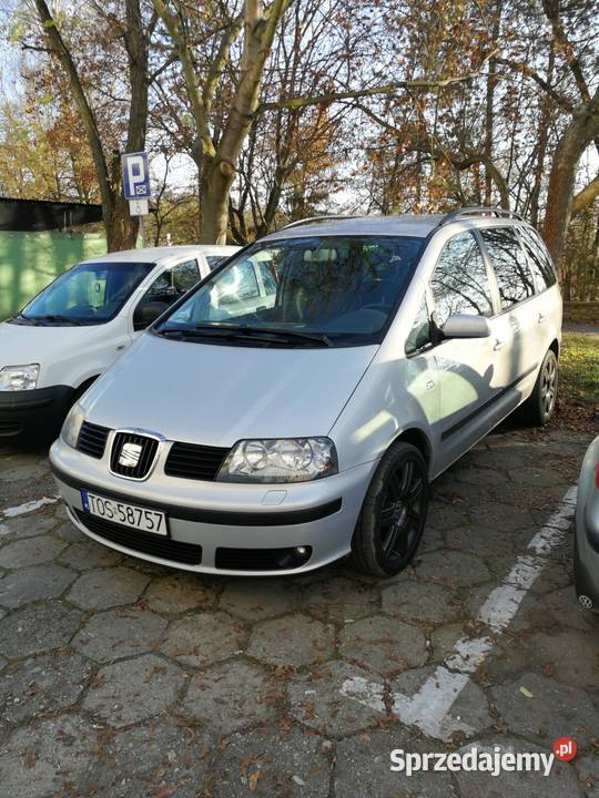 Seat Alhambra 19 TDI 130 2003r 7 osobowy hak srebrny