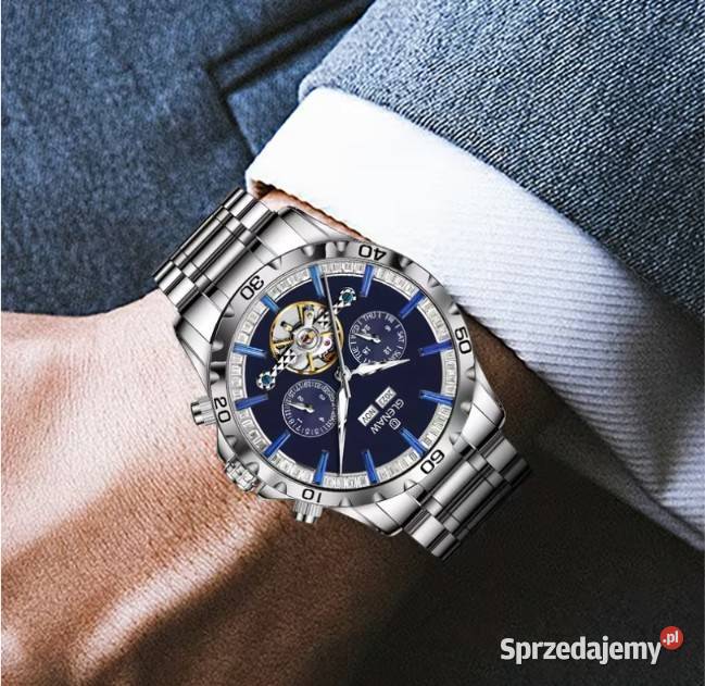 Elegancki biznesowy automatyczny męski zegarek sprzedam