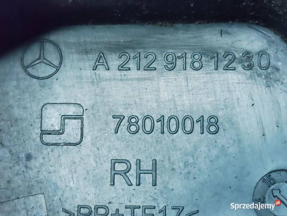 Zaślepka Fotela Prawy Przód Mercedes W212