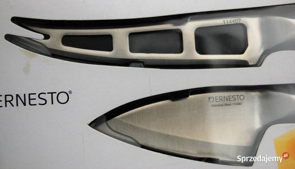 Zestaw dwóch noży do sera ze stali szlachetnej inny kolor