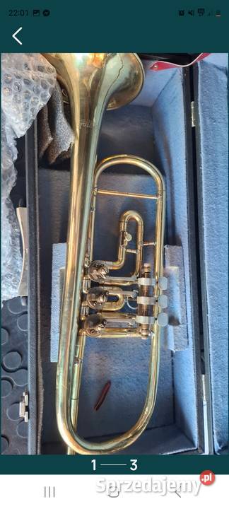 Trąbka Amati koncertową in B z obrotowymi Strumień