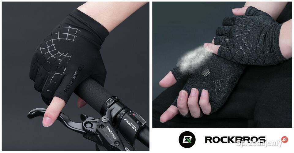 Letnie rękawiczki RockBros półpalce L pajęczyna Części i akcesoria Dęblin