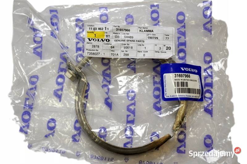 VOLVO S60 V60 S80 klamra opaska katalizatora OE Bielany Wrocławskie