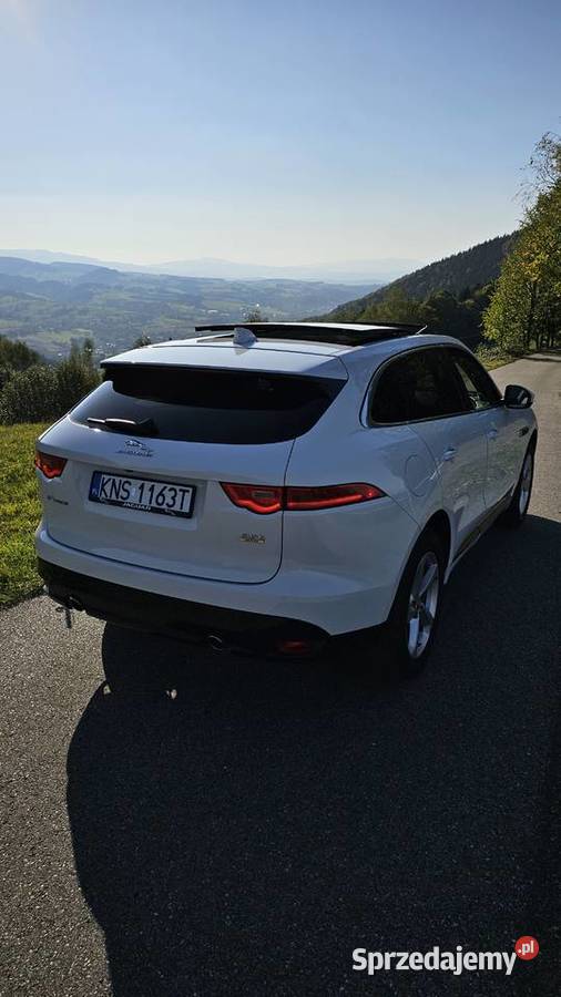 Jaguar FPace 25t AWD 4x4 250 LED MERIDIAN centralny zamek Nowy Sącz