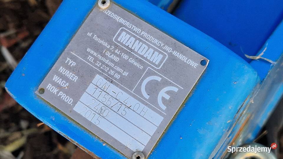 Brona Talerzowa Mandam GAL 4m Półzawieszana dolnośląskie Sobótka