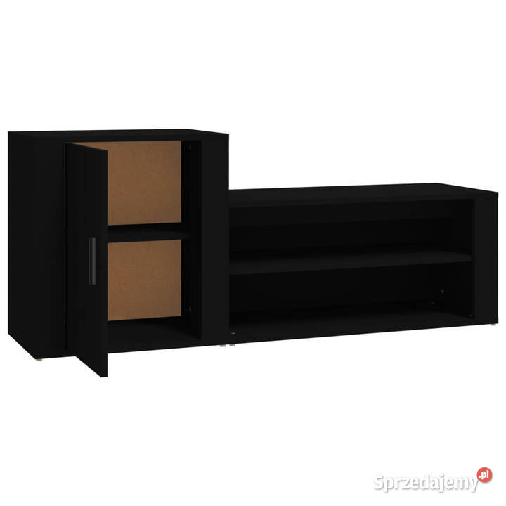 Szafka na buty czarna 130x35x54 materiał Warszawa