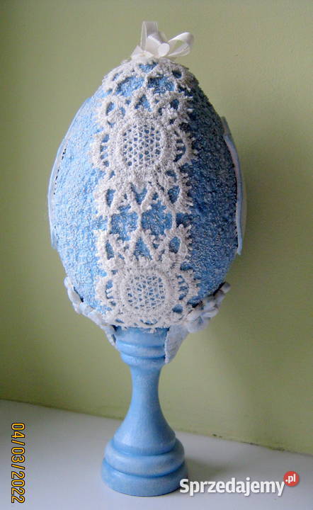 Jajko Ozdobne XXL Stroik Wielkanocny Rękodzieło Kraków