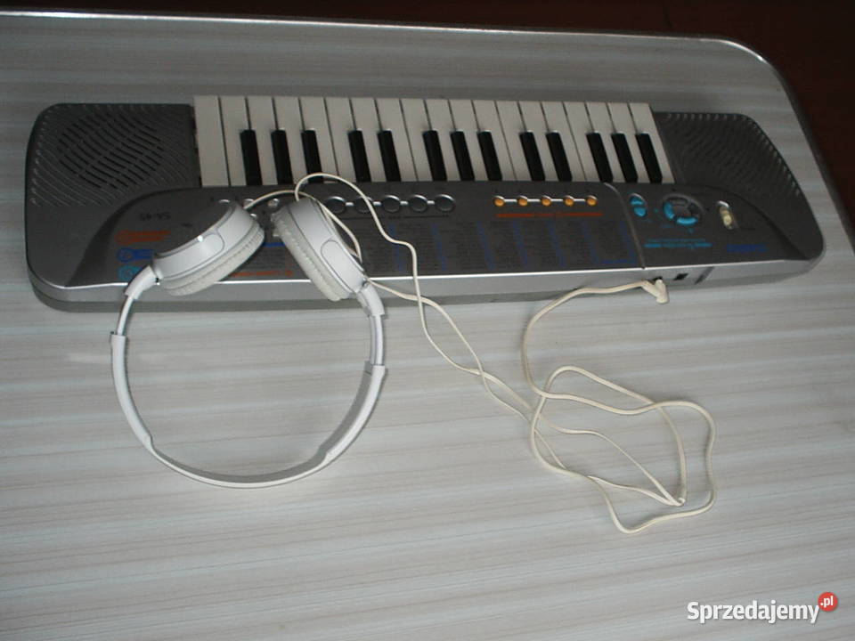 Keyboard dzieci Casio SA45 ze słuchawkami Sony Kłodzko