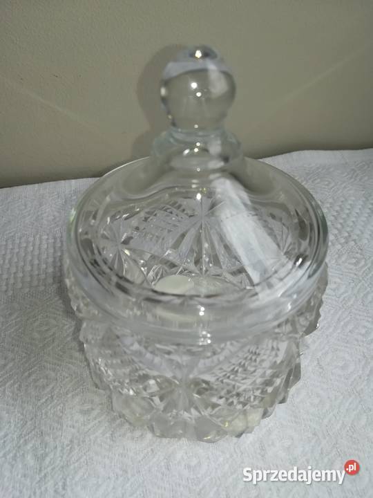 puzderko kryształowe z pokrywką kryształ cudo na