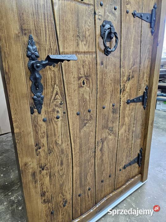 Drzwi DŁUGOSZ drewniane zewnętrzne góralskie Kępno