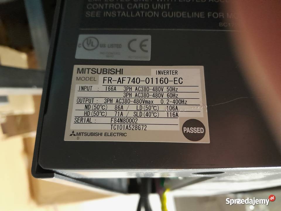 Przemiennik częstotliwości Mitsubishi A700 Warszawa