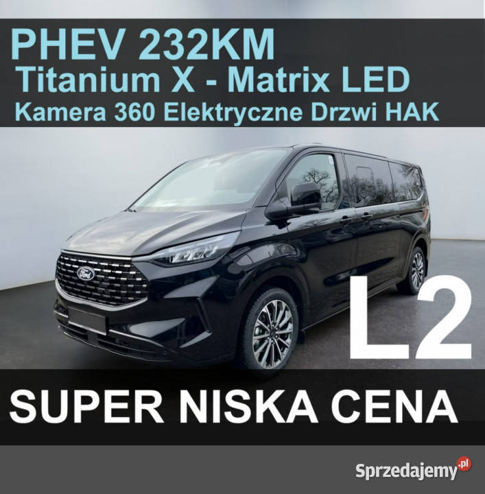 Ford Tourneo Custom PHEV 232 Plugin Kamera 360 elektrochrom. lusterka boczne