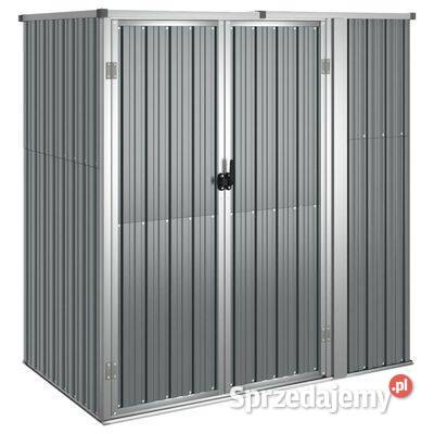 vidaXL Szopa ogrodowa szara 161x89x161 stal Warszawa