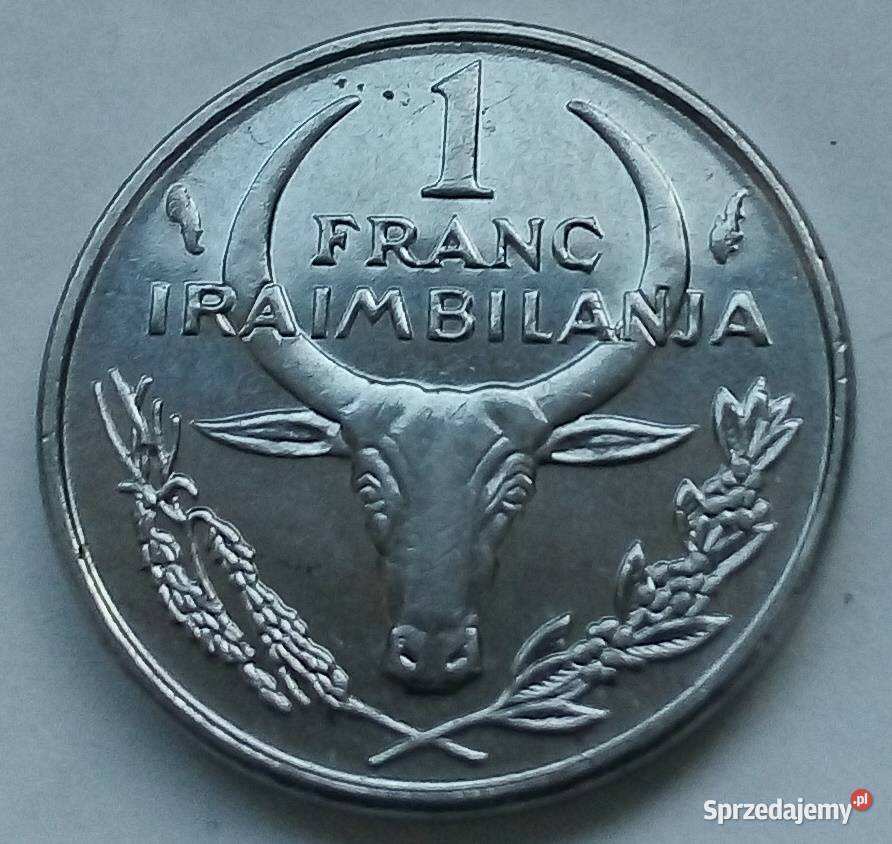 MADAGASKAR1 FRANCS1987 rRZADKOSC mazowieckie Legionowo