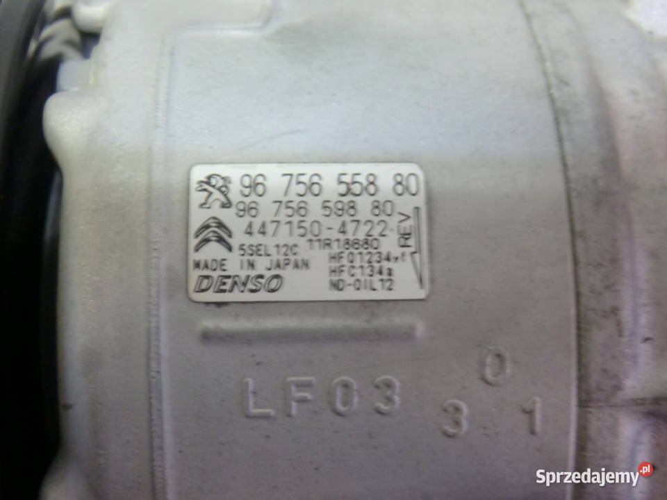 Sprężarka klimatyzacji DENSO CITROEN PEUGEOT 12 Krzeszowice sprzedam
