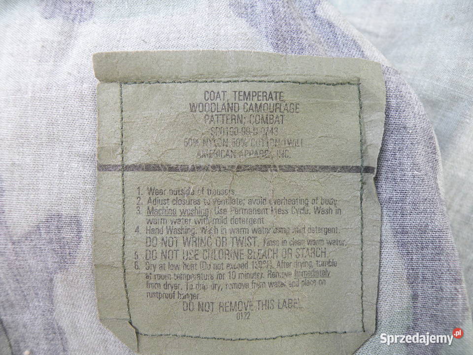 Bluza BDU woodland medium long NYCO Wrocław