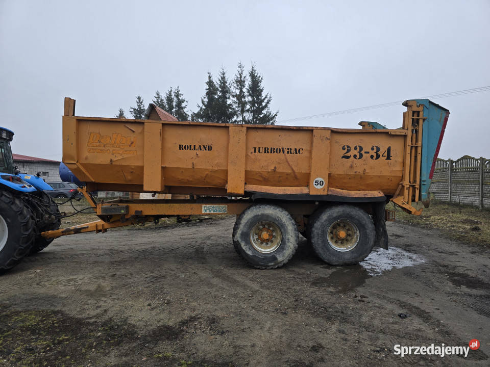 Przyczepa wywrotka ROLLAND TURBOVRAC 2334 nieuszkodzony mazowieckie Ciechanów